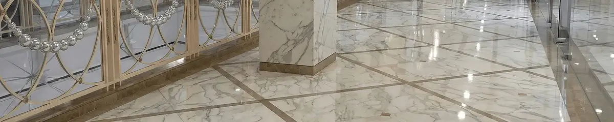 Beautiful marble floor professionally installed in Toledo, OH
