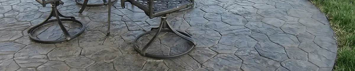 Garden relaxation area with professionally installed stone flooring in Toledo OH